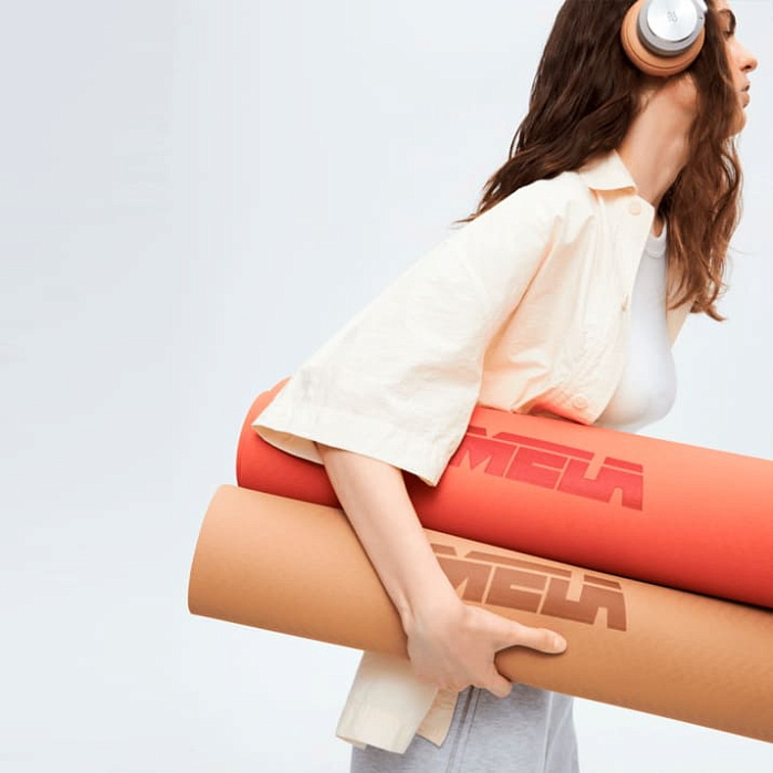Нескользящий коврик для йоги и фитнеса MELA